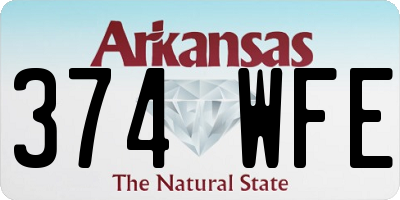 AR license plate 374WFE