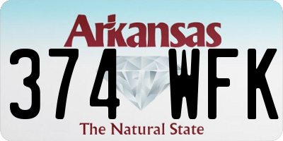 AR license plate 374WFK