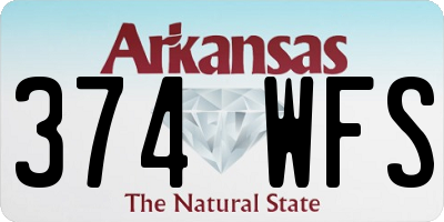AR license plate 374WFS