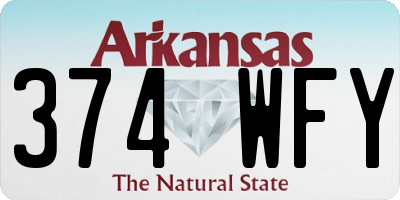 AR license plate 374WFY