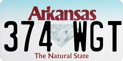 AR license plate 374WGT