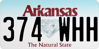 AR license plate 374WHH