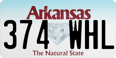AR license plate 374WHL