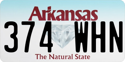 AR license plate 374WHN