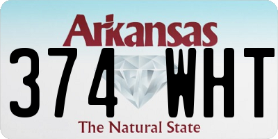 AR license plate 374WHT