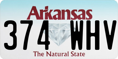 AR license plate 374WHV