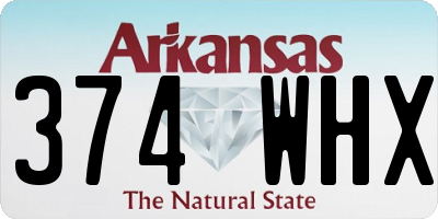 AR license plate 374WHX