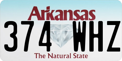 AR license plate 374WHZ