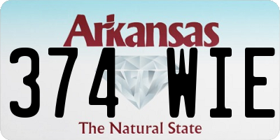 AR license plate 374WIE