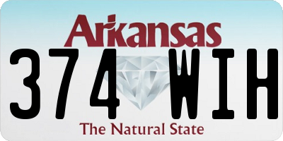 AR license plate 374WIH