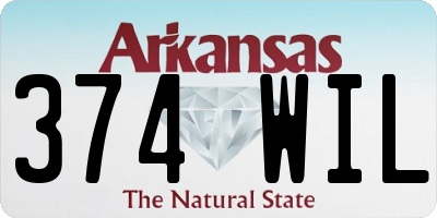 AR license plate 374WIL