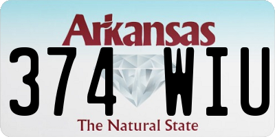 AR license plate 374WIU
