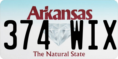 AR license plate 374WIX