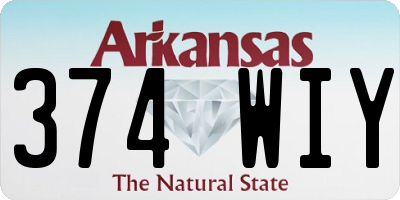AR license plate 374WIY