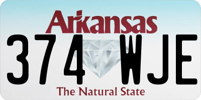 AR license plate 374WJE
