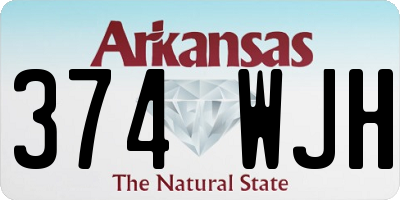 AR license plate 374WJH
