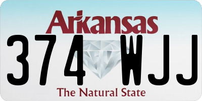 AR license plate 374WJJ