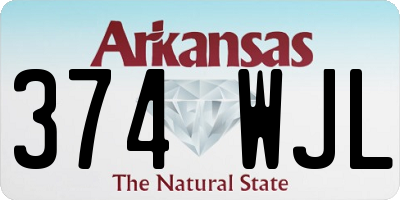 AR license plate 374WJL