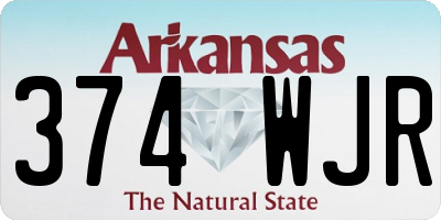AR license plate 374WJR