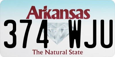 AR license plate 374WJU