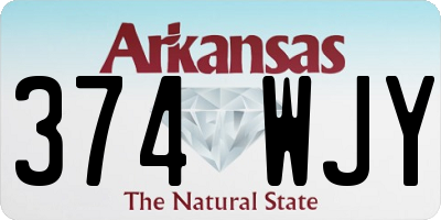 AR license plate 374WJY