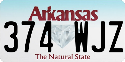 AR license plate 374WJZ