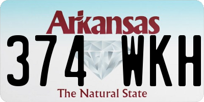 AR license plate 374WKH