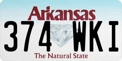 AR license plate 374WKI
