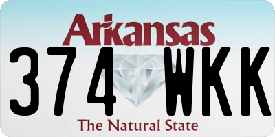 AR license plate 374WKK