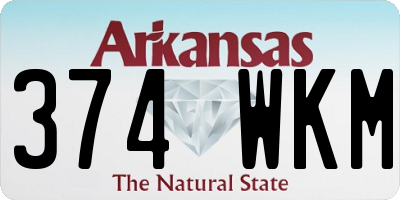 AR license plate 374WKM