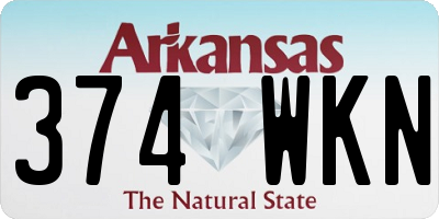 AR license plate 374WKN