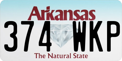 AR license plate 374WKP