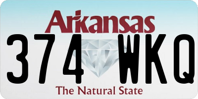 AR license plate 374WKQ