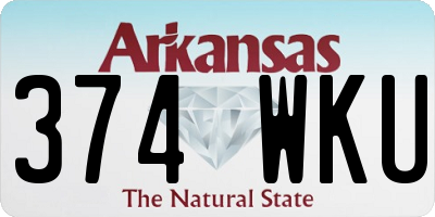 AR license plate 374WKU