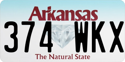 AR license plate 374WKX