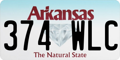 AR license plate 374WLC