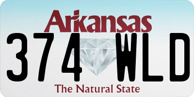 AR license plate 374WLD