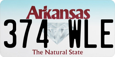 AR license plate 374WLE