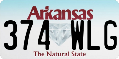 AR license plate 374WLG