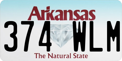 AR license plate 374WLM
