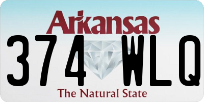 AR license plate 374WLQ