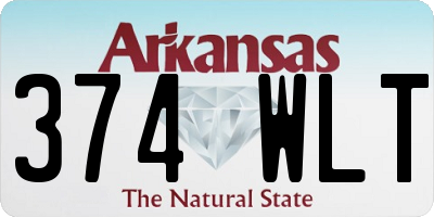 AR license plate 374WLT