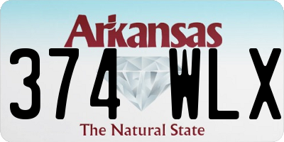 AR license plate 374WLX