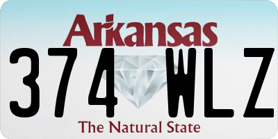 AR license plate 374WLZ