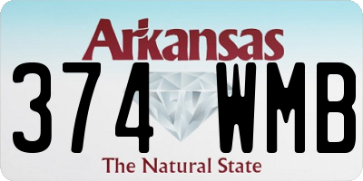 AR license plate 374WMB