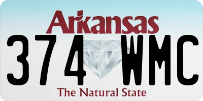 AR license plate 374WMC