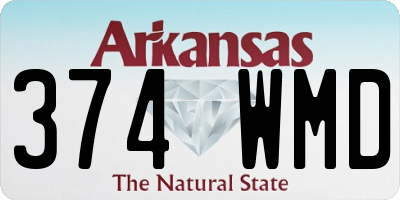 AR license plate 374WMD