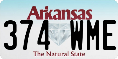 AR license plate 374WME