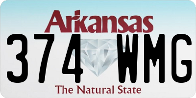 AR license plate 374WMG
