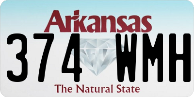 AR license plate 374WMH